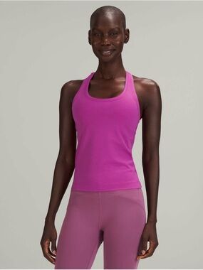 Lululemon Cool Racerback Short Tank Nulu Vivid Plum 💗💜